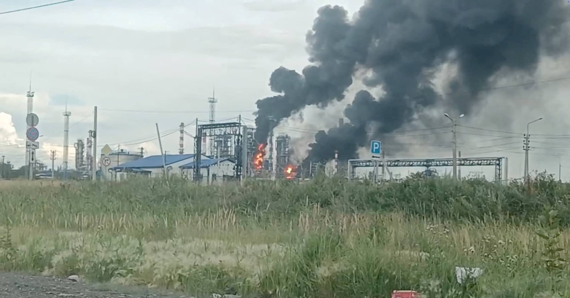 Ukrainian drones hit Russia’s largest oil refinery as Zelenskyy says ...