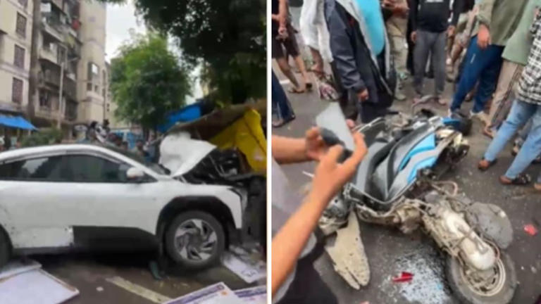2 killed after speeding car rams pedestrians, driver flees in Navi Mumbai