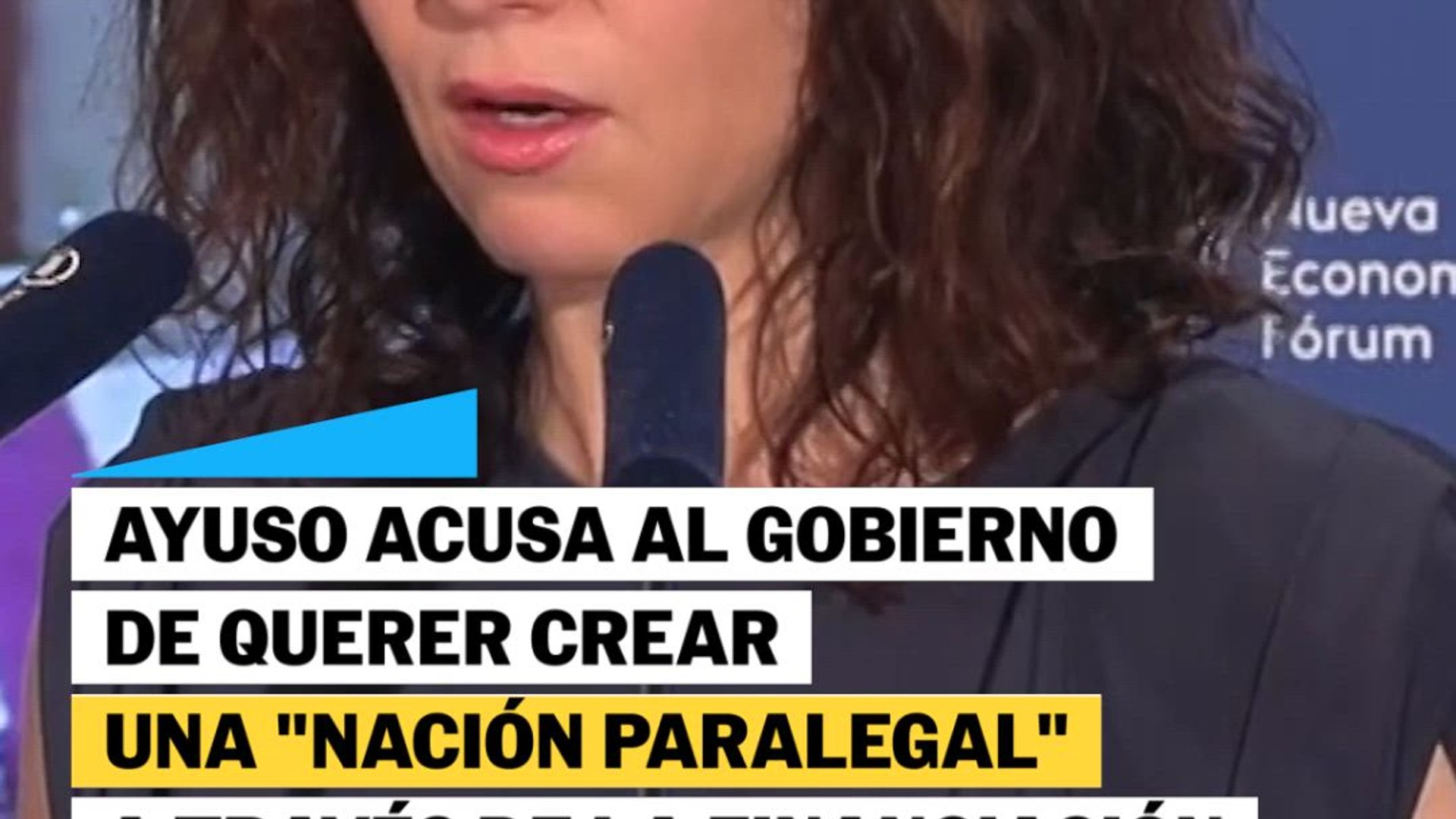 Ayuso acusa al Gobierno de querer crear una nación paralegal con la ...