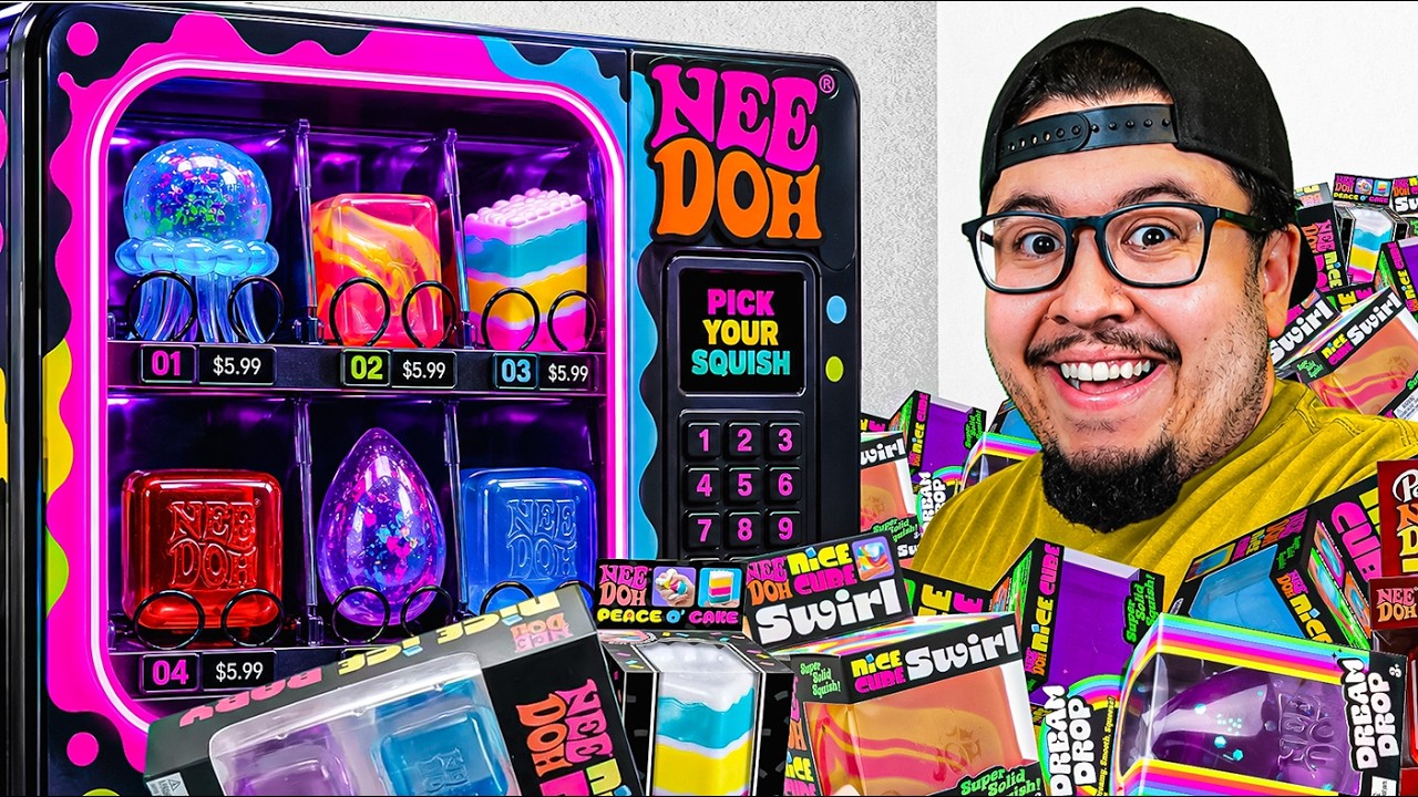 I bought every viral NeeDoh from vending machine
