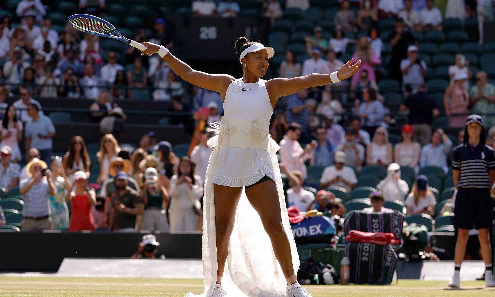 Naomi Osaka ditches kimono for Wimbledon quarter-final as she fulfils promise to 'focus on tennis'