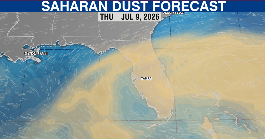 Saharan dust plume heading to US; what does this mean? | Tracking the tropics