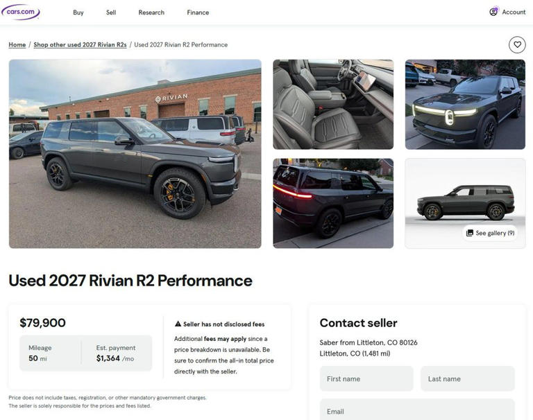 Skip the Rivian R2 waitlist for just $20,000 over sticker price