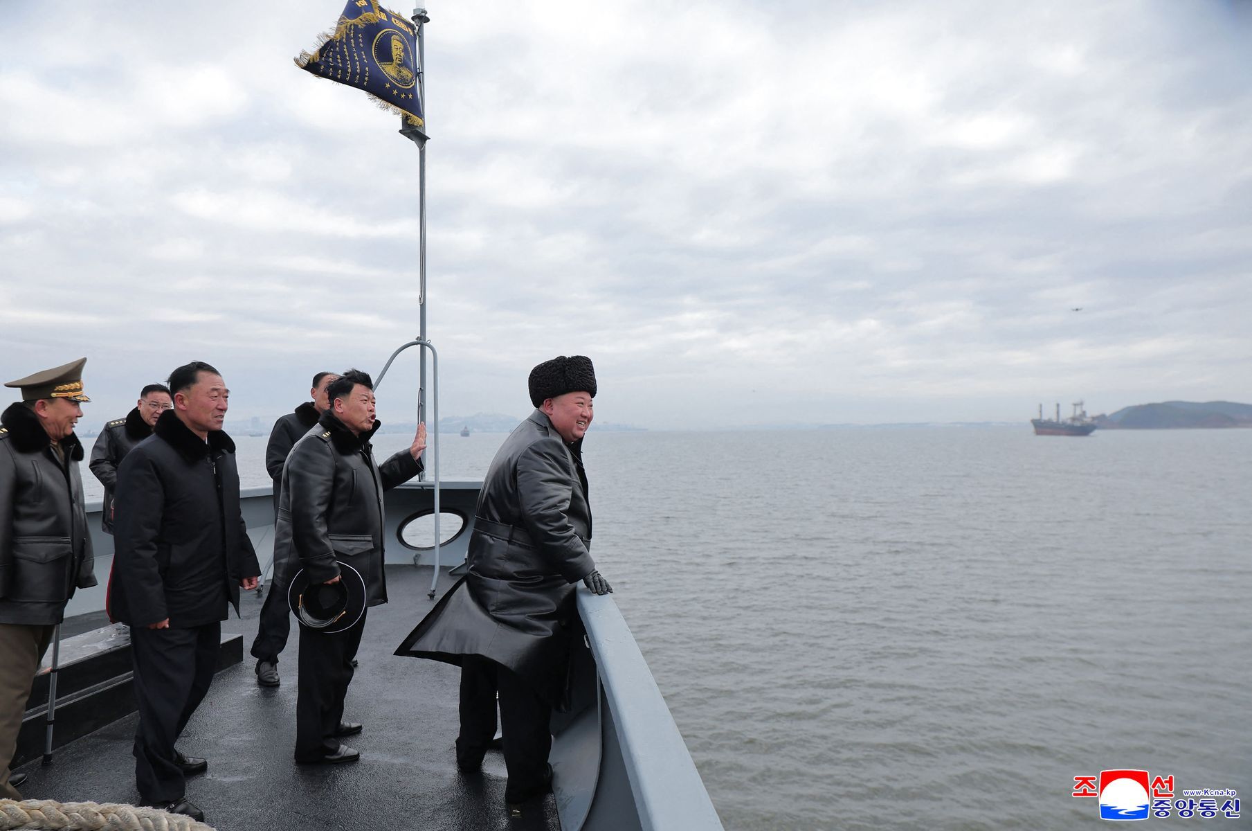 Kim Jong Un oversees tests of the Kang Kon, North Korea's new naval destroyer
