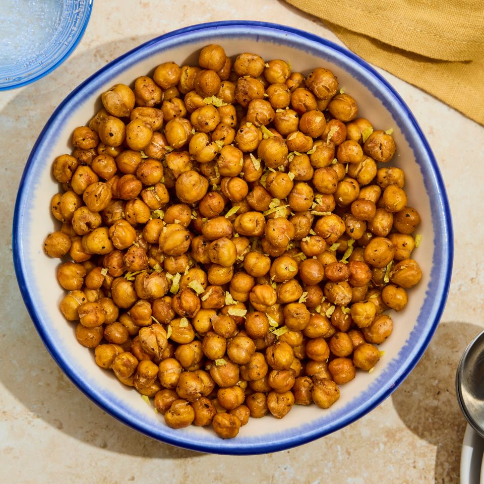 A recipe image of Lemon-Garlic Crispy Chickpeas