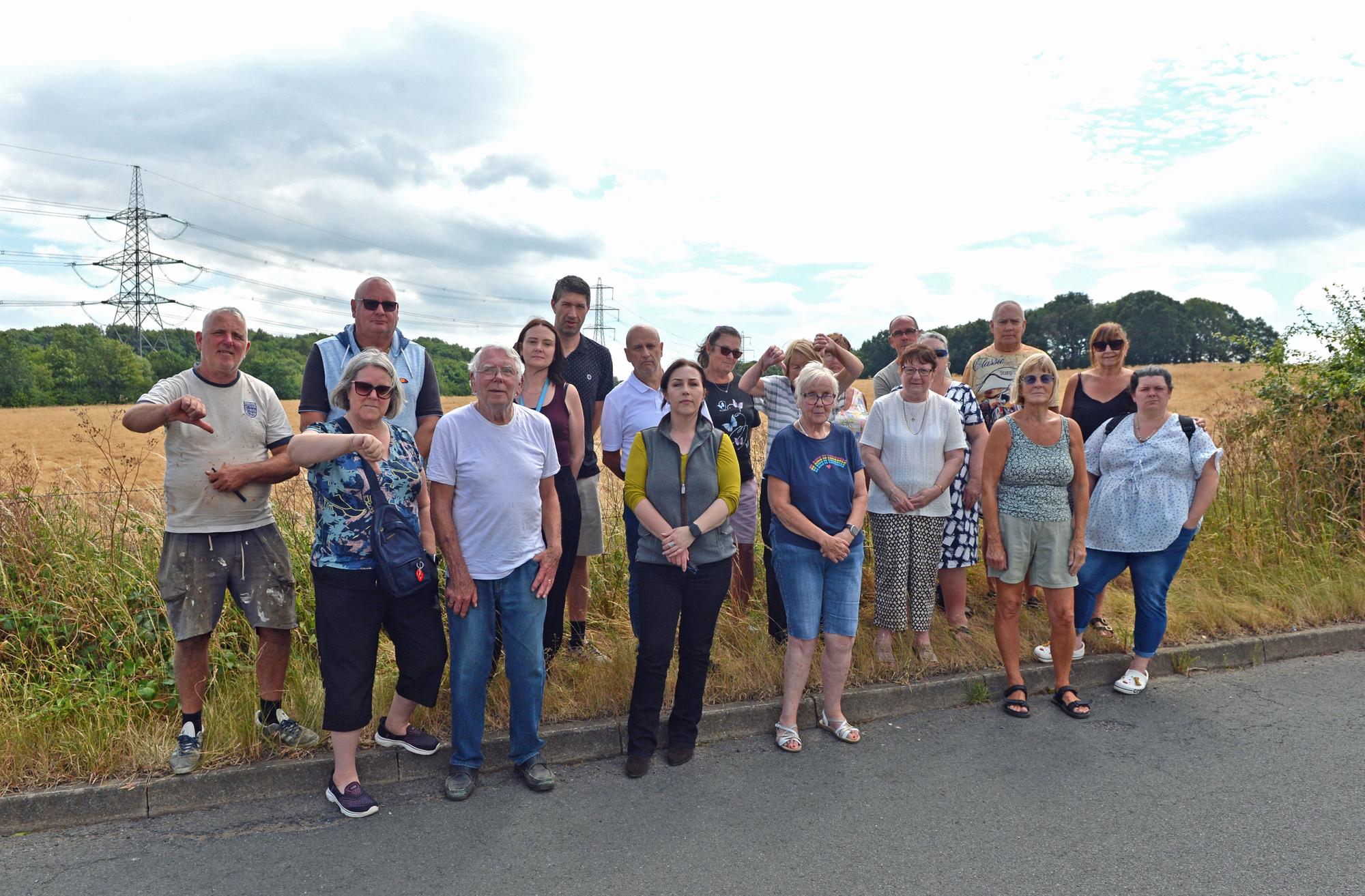 Villagers rally support to fight plan for up to 350 new homes on ...