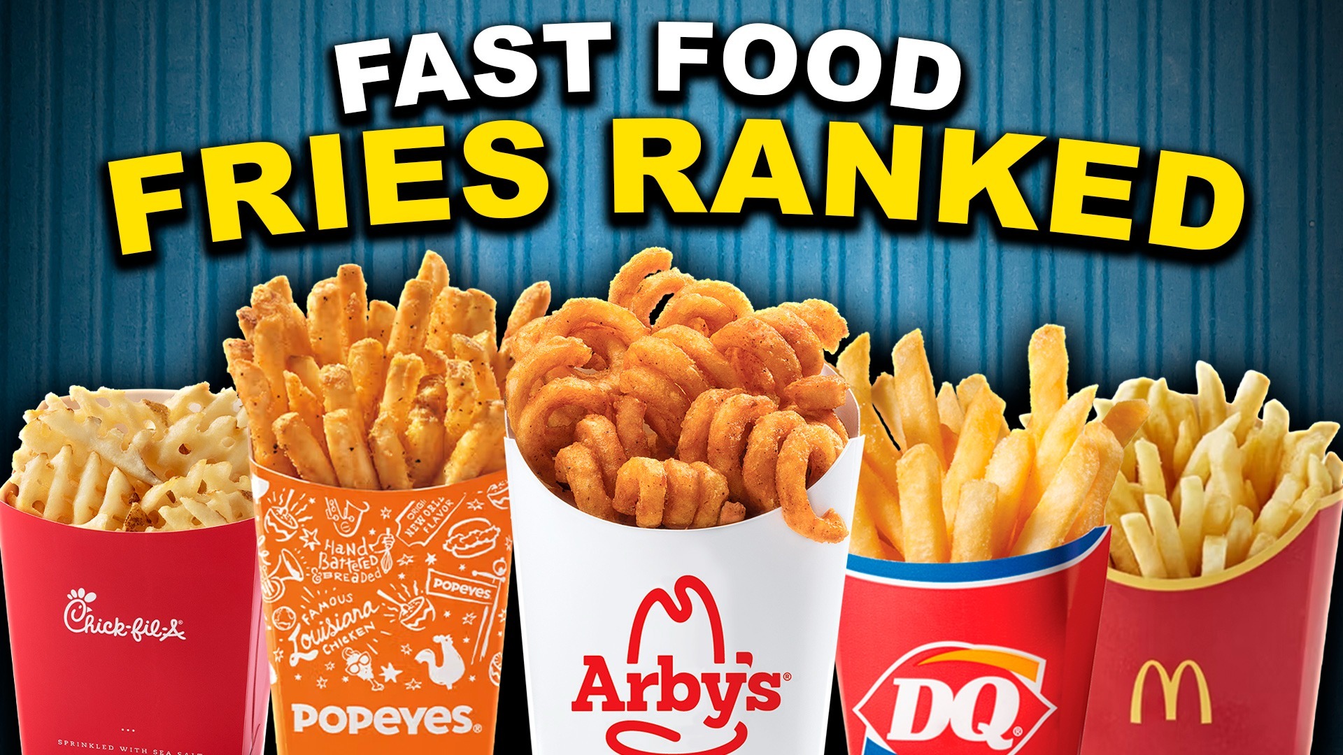 Ranking fast food french fries from worst to best