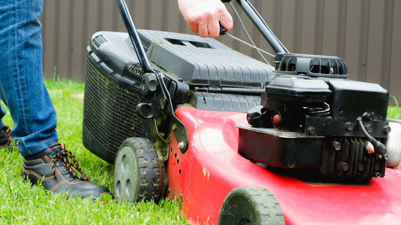 What happens if you use old gas in a lawn mower?