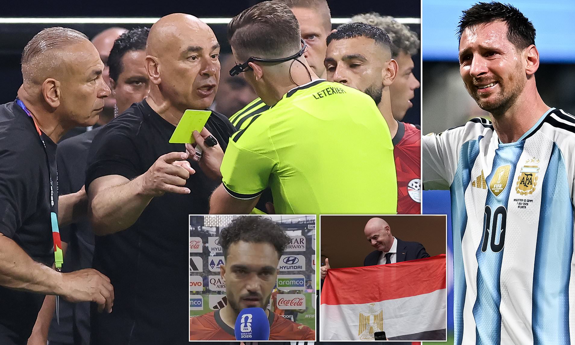 Furious Egyptians claim FIFA 'wanted Lionel Messi to stay in the tournament' in World Cup row