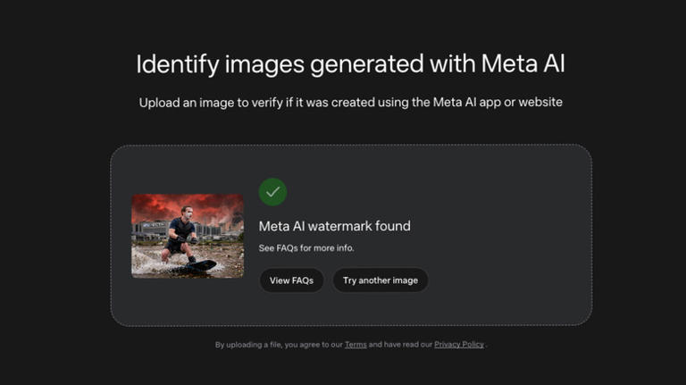 Meta built an AI detection tool to ID images and video created with its ...
