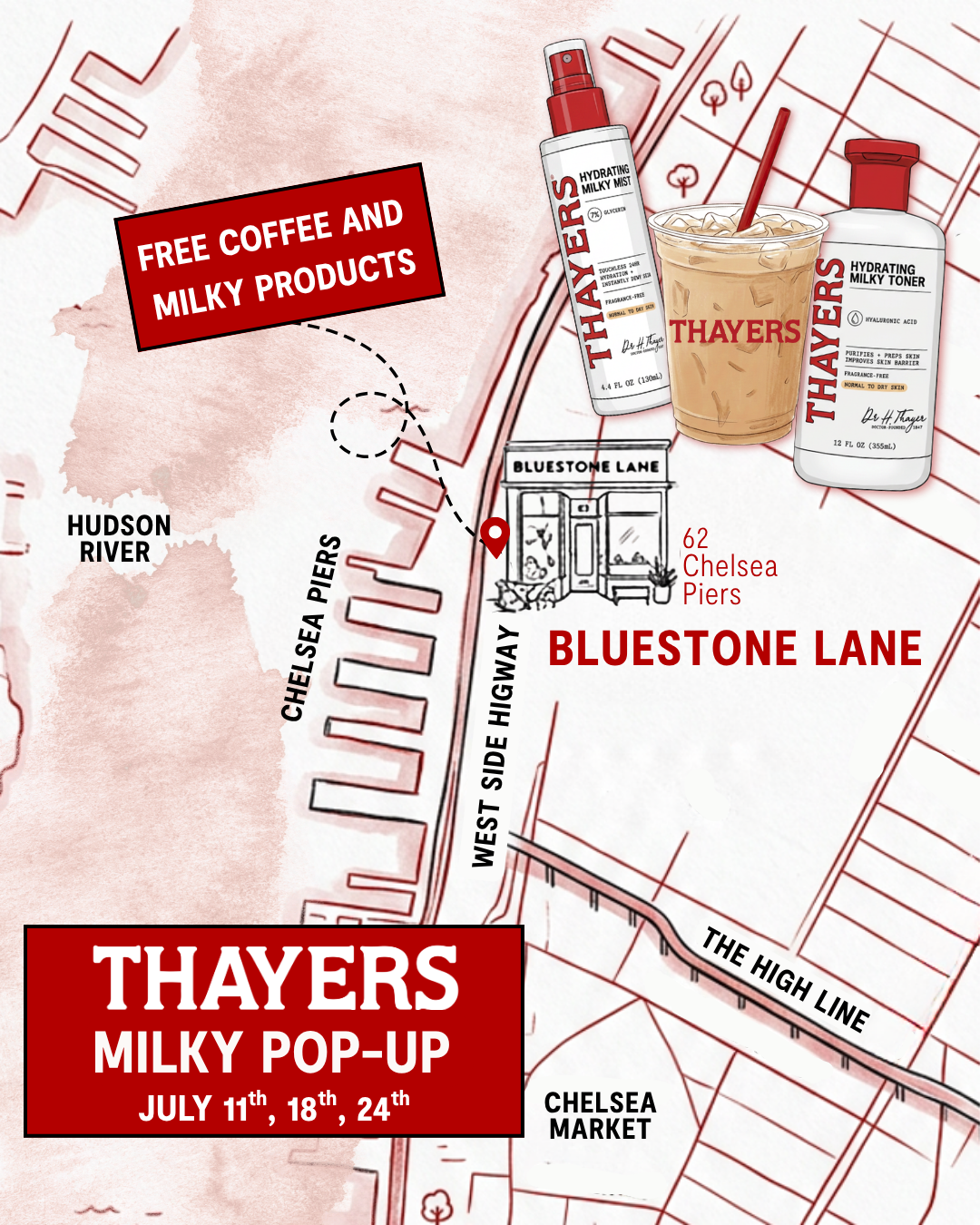 Thayers milky pop up, NYC