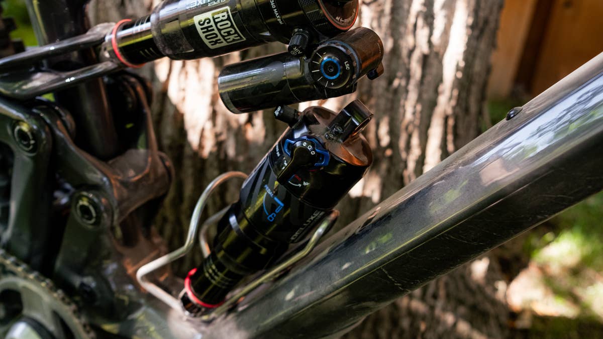Why put a piggyback shock on a short-travel bike?