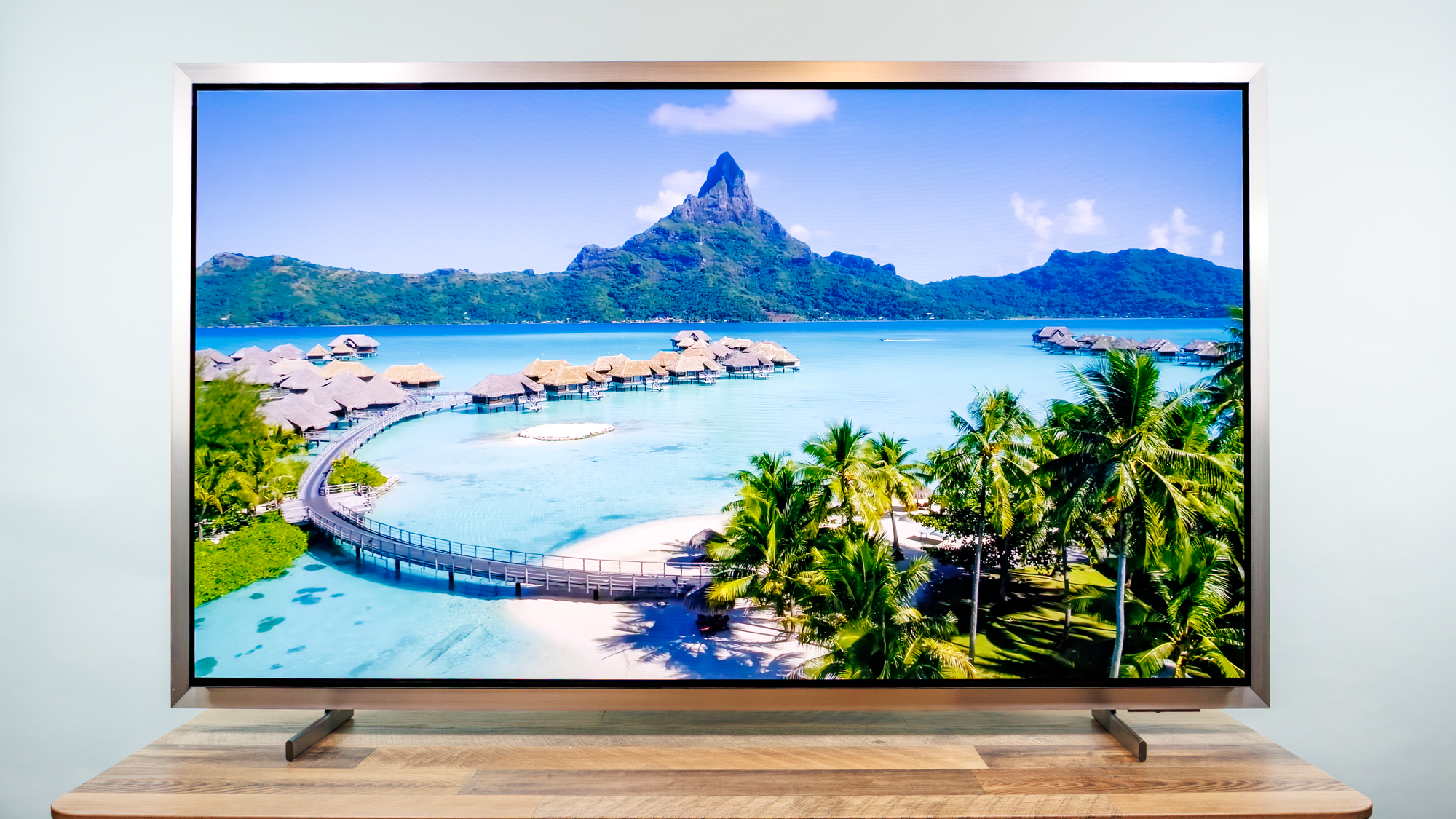 Samsung S95H OLED TV on a desk