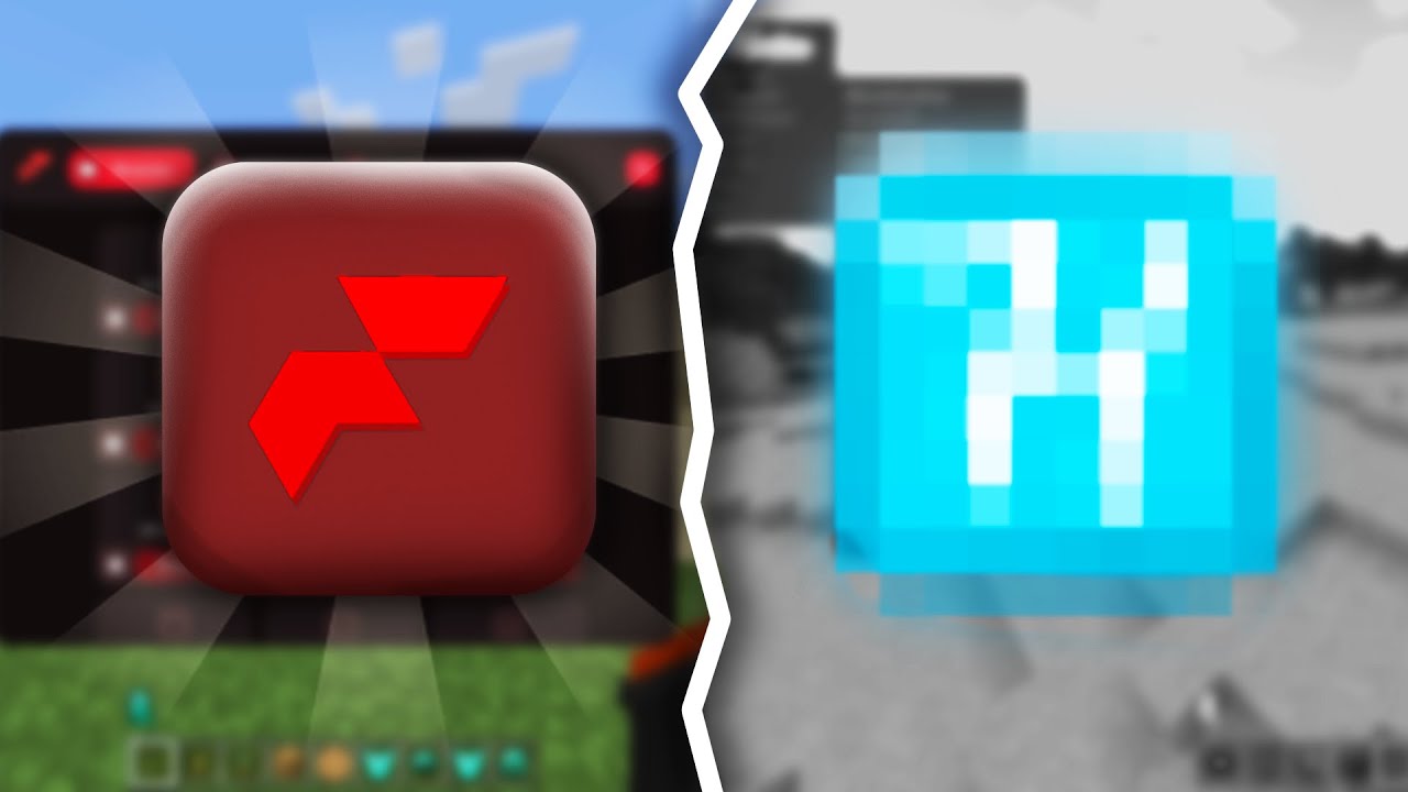 Normal vs hacked client (Minecraft Bedrock)