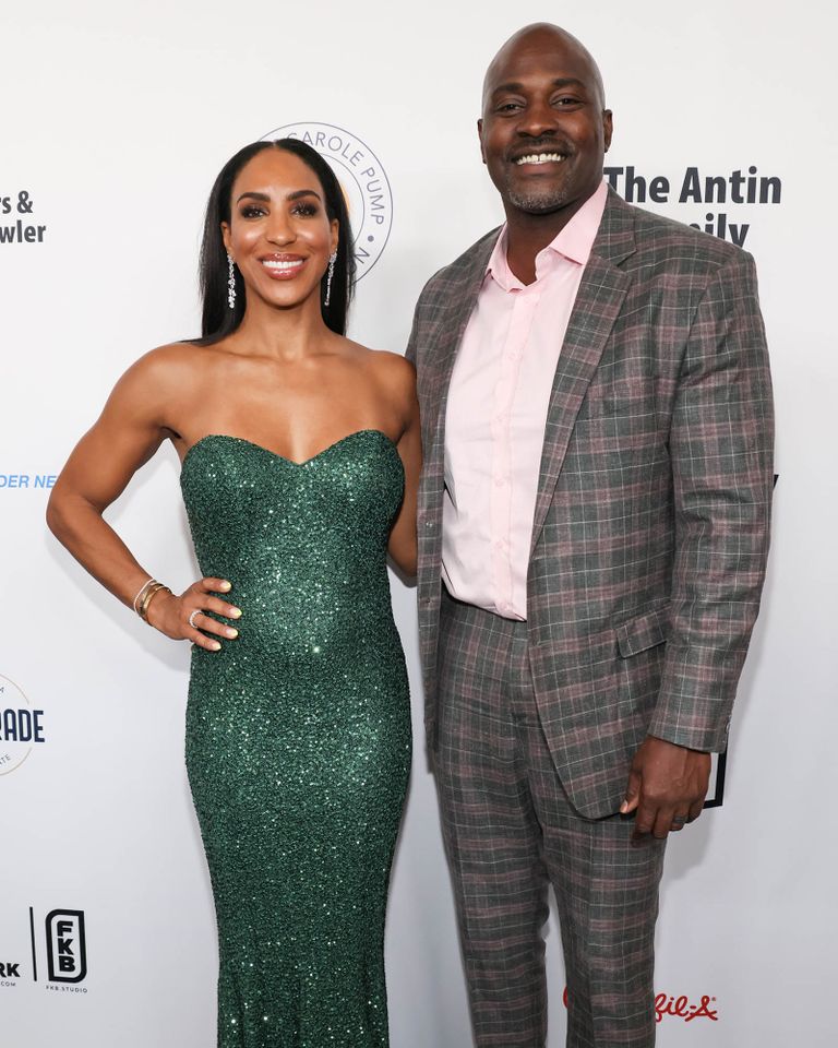 Annemarie Wiley and Marcellus Wiley attend the 23rd annual Harold & Carole Pump Foundation Gala at The Beverly Hilton on August 18, 2023 in Beverly Hills, California.