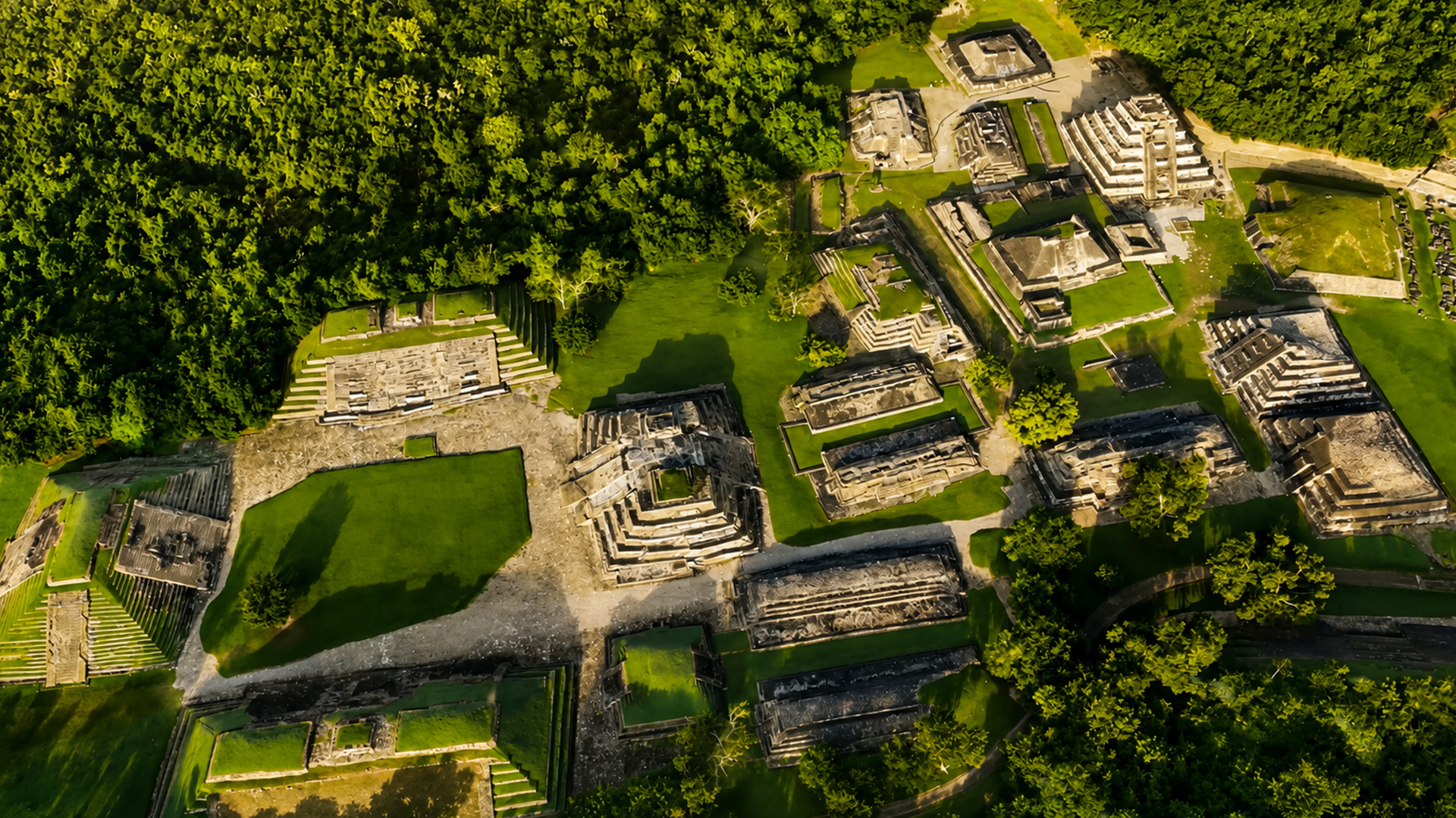 An ancient city hidden by the jungle