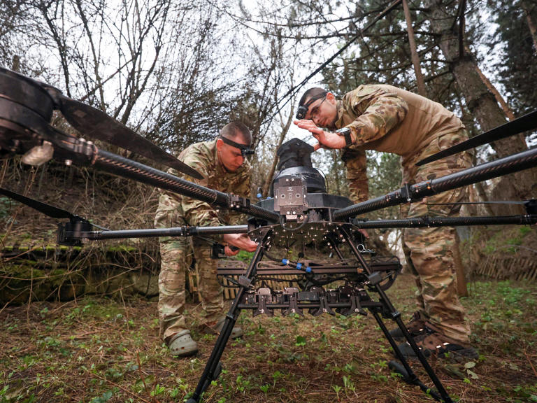 A Ukrainian drone unit used a 'special munition' to go on a strike ...