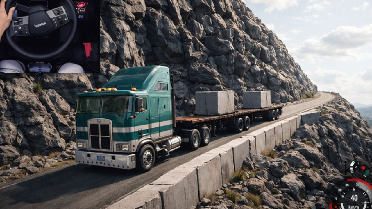 Marble quarry transportation process with heavy equipment