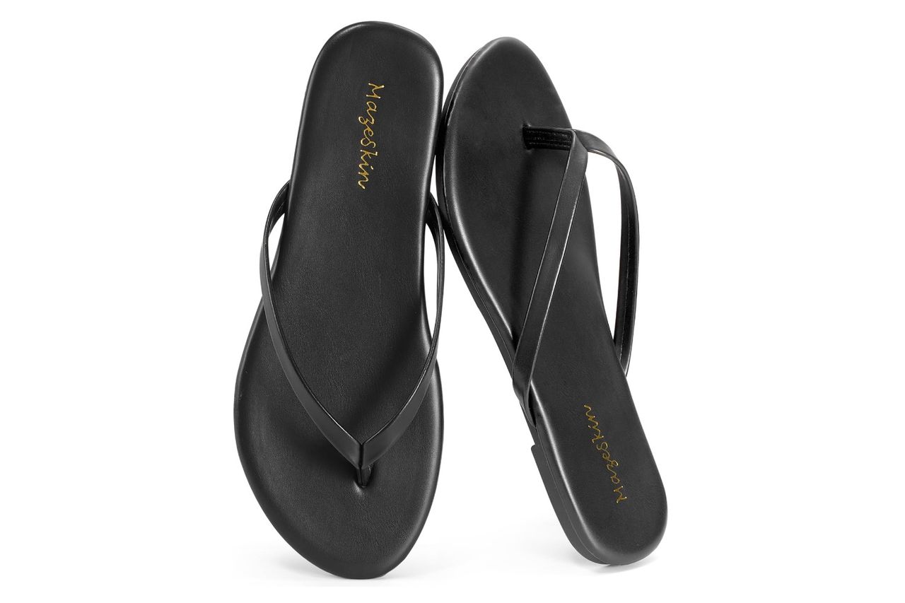 mazeskin Memory Foam Comfortable Flat Thong Sandals