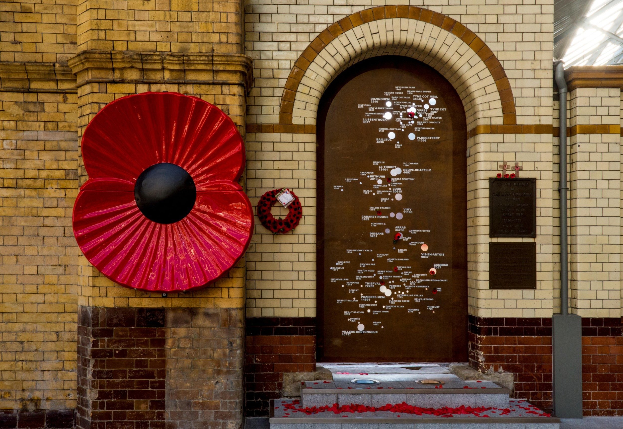 The Soldiers' Gate Memorial at Manchester Victoria Station