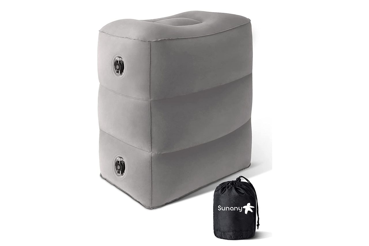 Sunany Inflatable Foot Rest Pillow for Travel