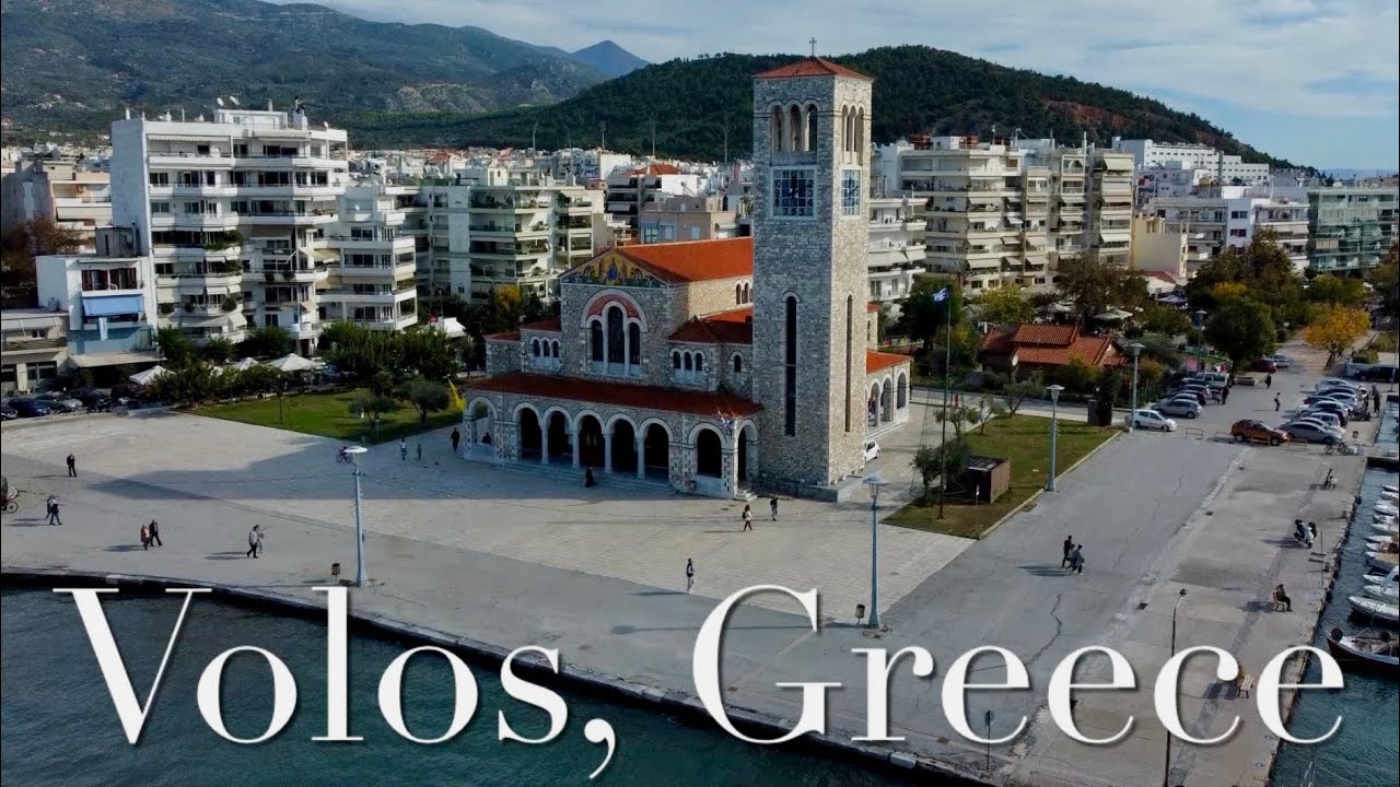 Volos Greece looks absolutely stunning from this aerial perspective