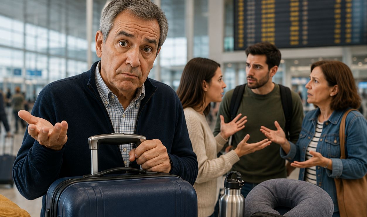 My dad refuses to fly unless everyone checks bags together, and it ...