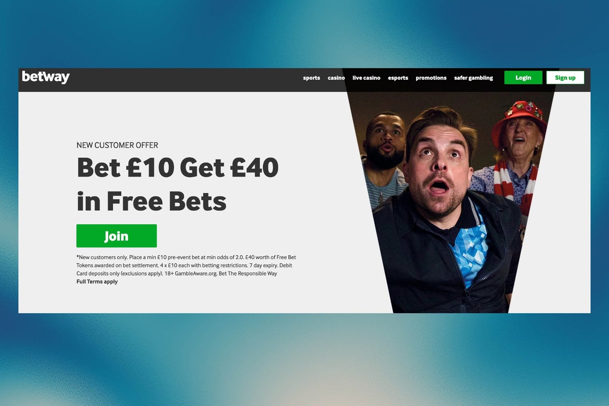 Betway sign-up offer: Get £40 in free bets with Betway welcome offer