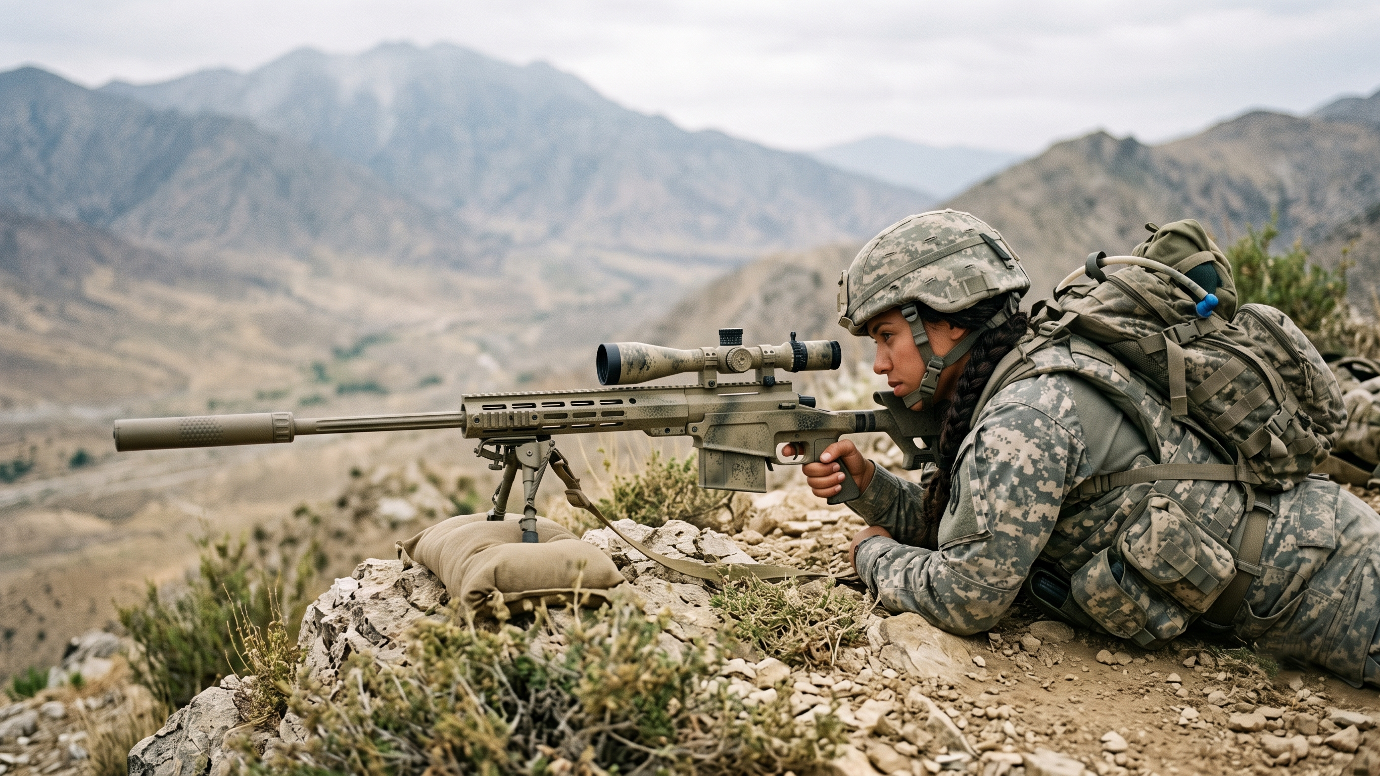 A sniper pulled the trigger but the bullet missed by millimeters - 