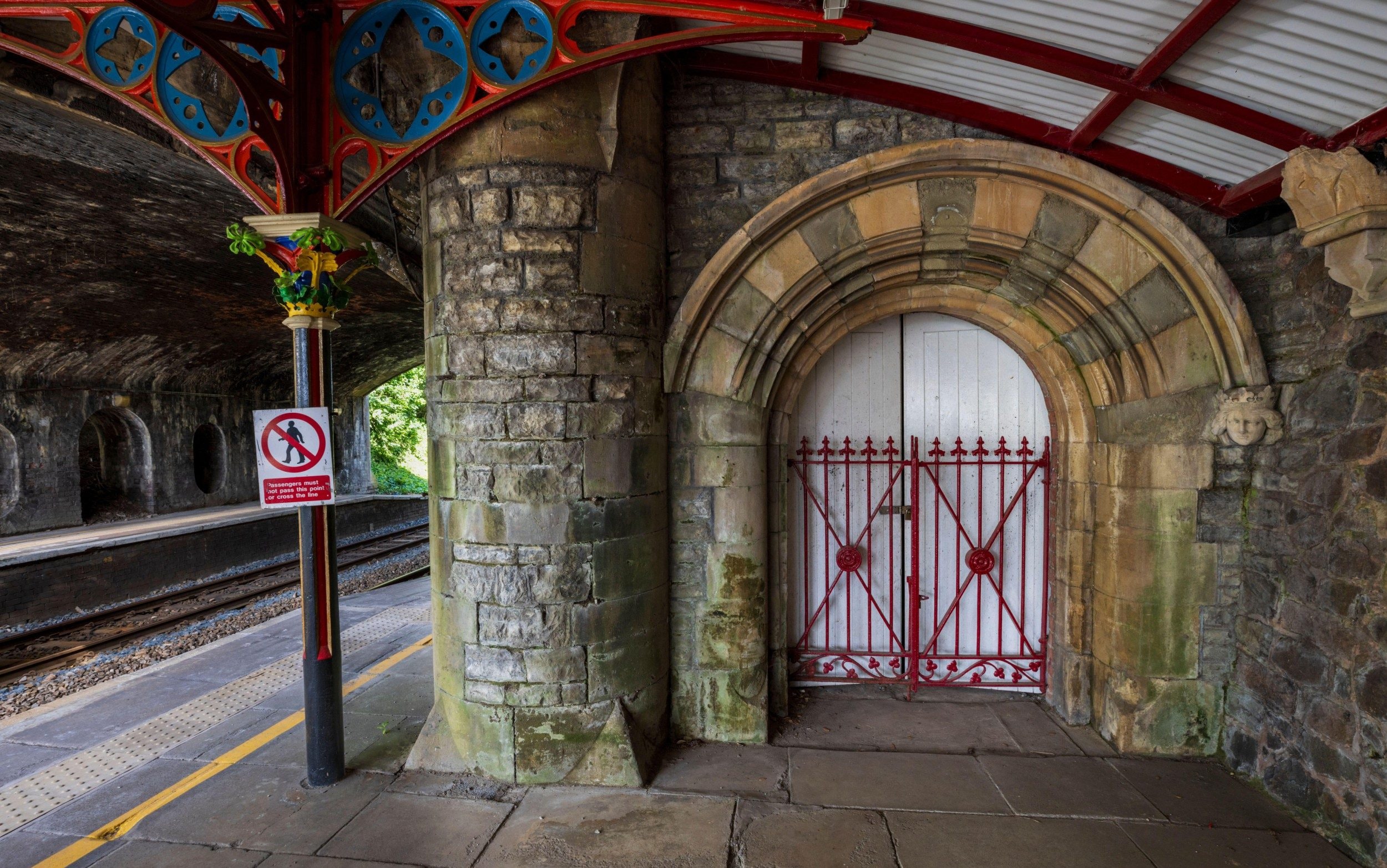 The Victorian first-class passenger entrance to the Imperial Hotel on platform two, Great Malvern station