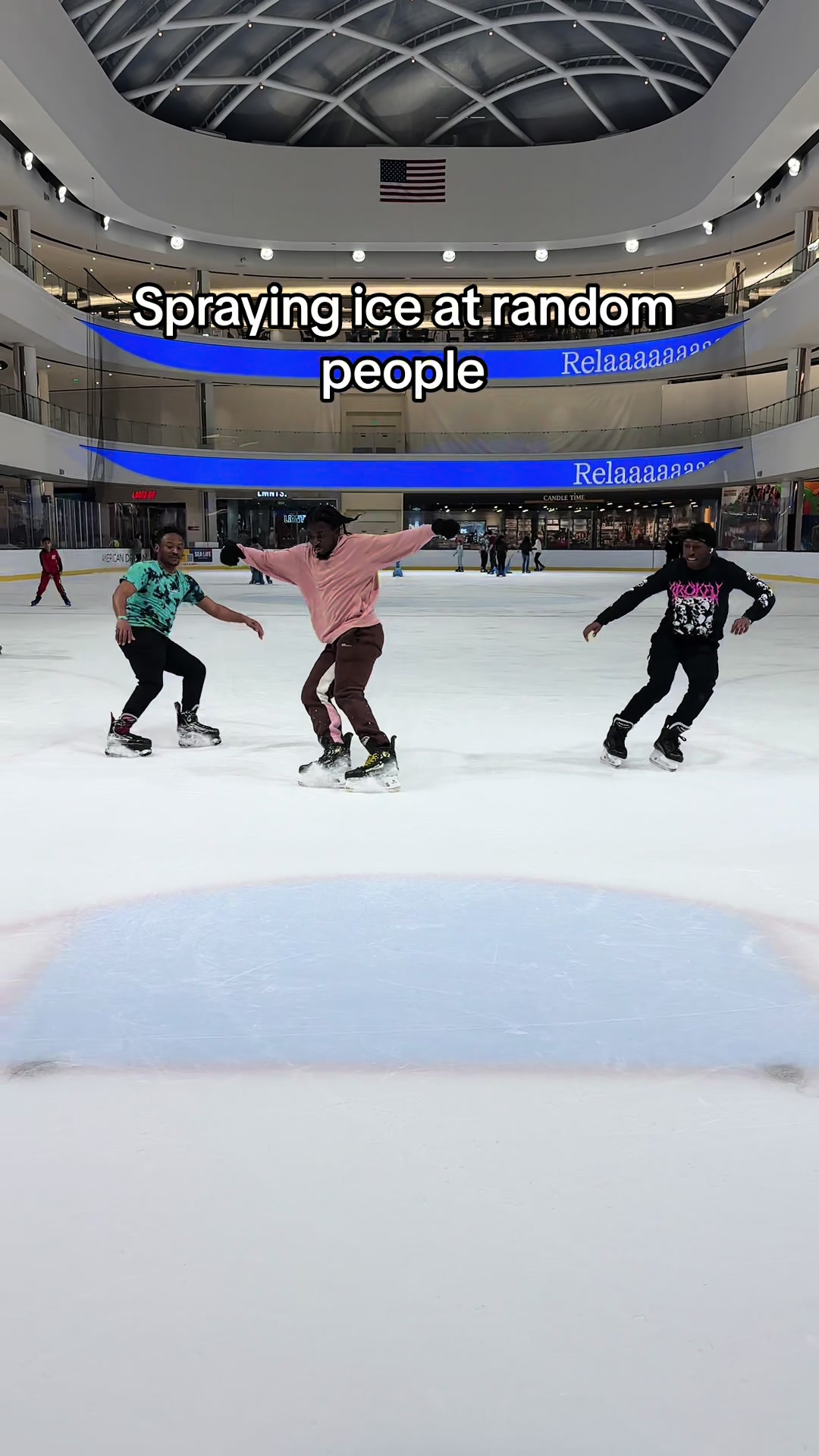 Funny ice skating spray moments on the rink