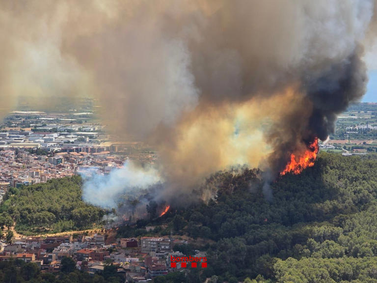 Incendio Gavá (Bomberos Cataluña)