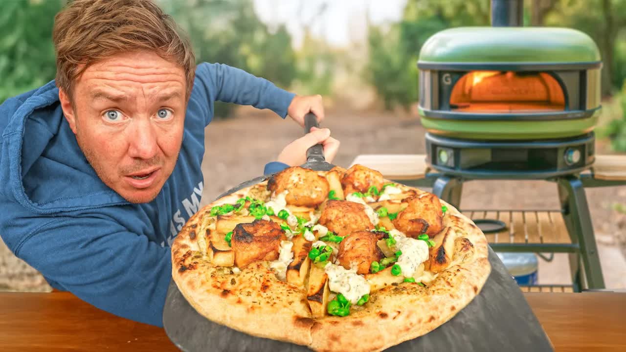 Fish and chips pizza shouldn't work, but it somehow does