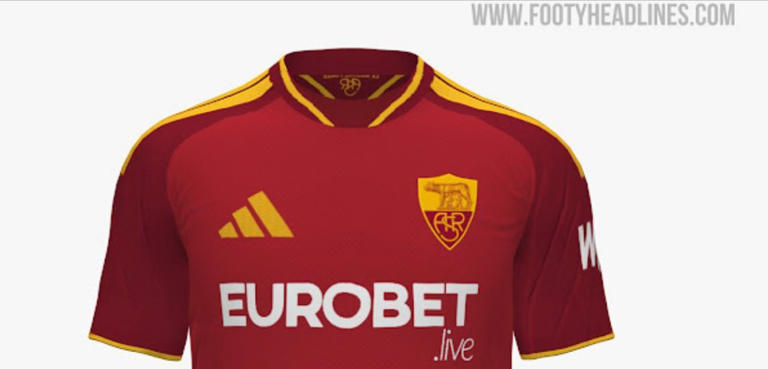Roma, ecco la nuova maglia. Dallo stemma alla scritta sul colletto ...