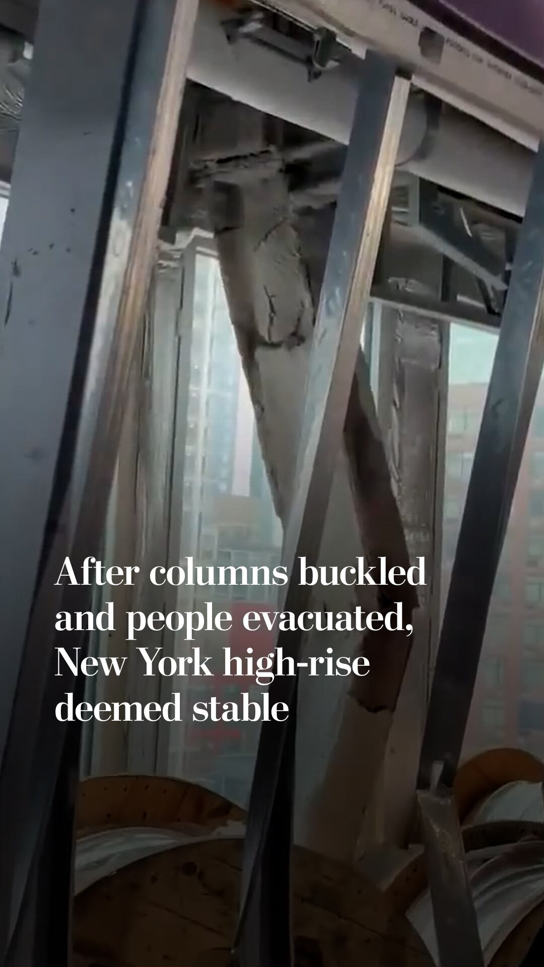 After columns buckled and people evacuated, New York high-rise deemed ...