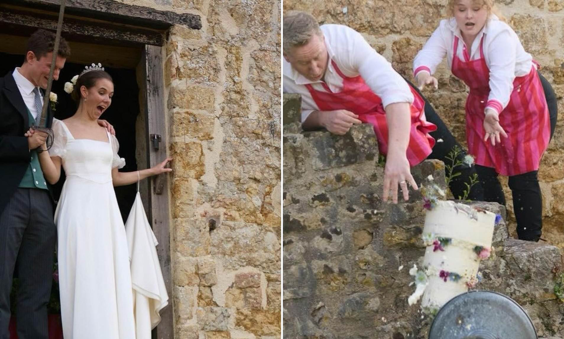 Butter (icing) fingers! Daughter of Boden founder suffers wedding day disaster