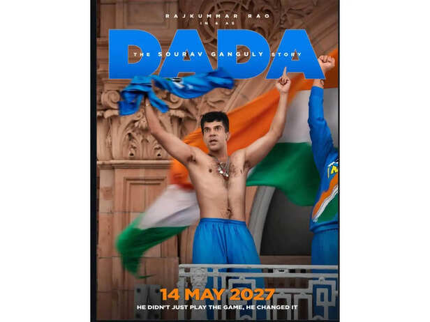 Dada biopic poster revealed: Rajkummar Rao transforms into Sourav ...