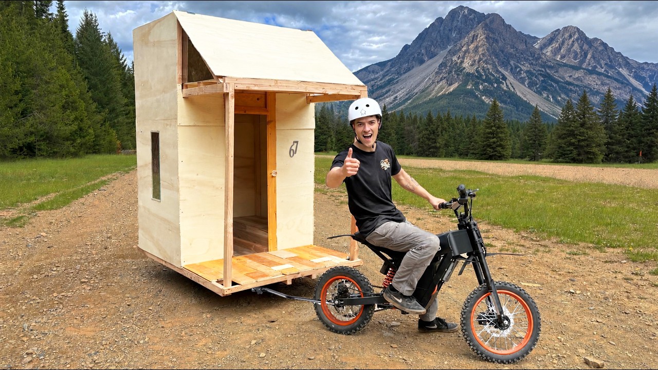 Luxury mini bike micro camper challenge!