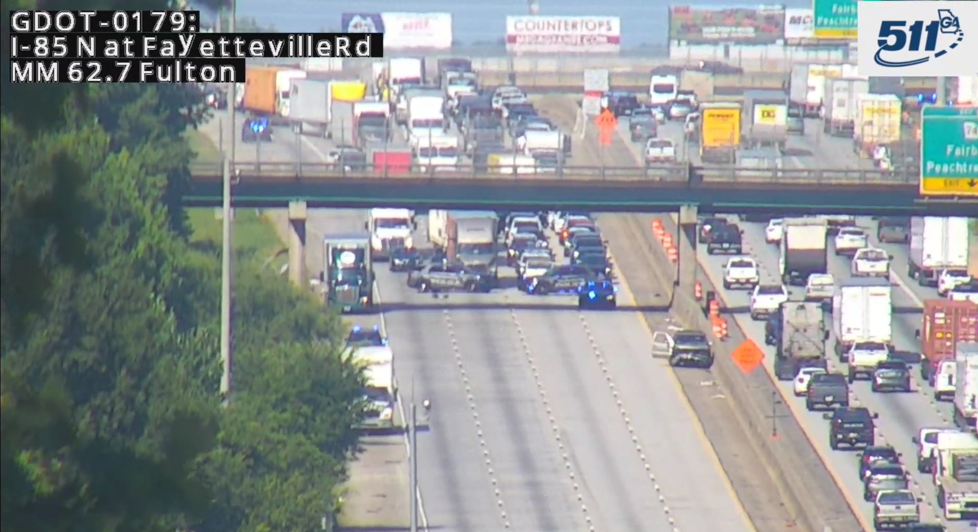 1 killed in crash that closed all I-85 NB lanes in Fulton County for hours
