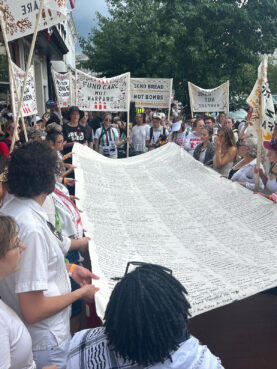 Pro-Palestinian interfaith coalition protests Christian Zionist summit