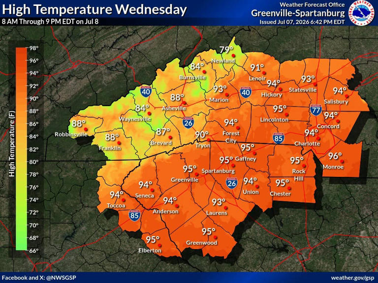 The heat is back in SC as heat index pushes to 100 for week