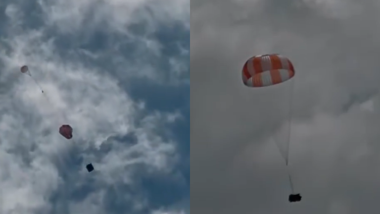 ISRO successfully tests main parachute for Gaganyaan crew module: Watch