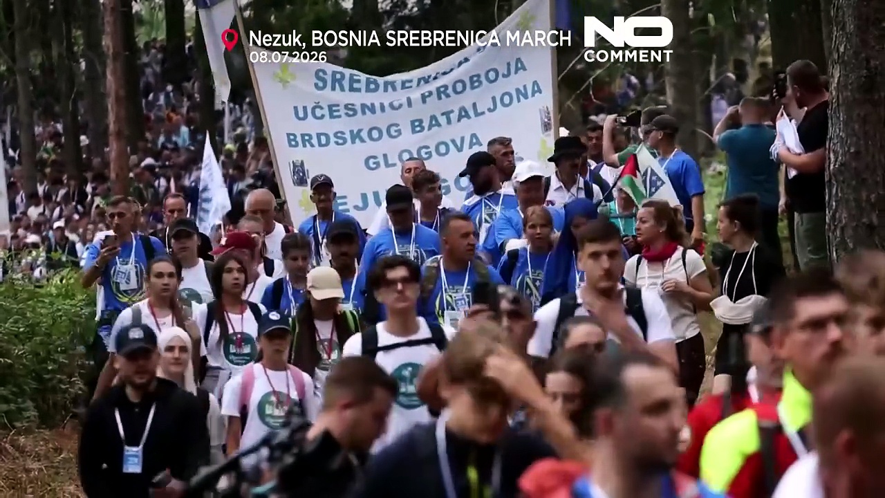 Thousands embark on Bosnia peace march to remember Srebrenica victims