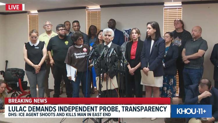Family, community activists call for independent investigation into deadly shooting involving ICE agent | Live now