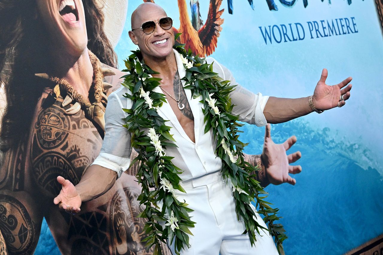 Dwayne Johnson makes rare red carpet appearance with all 3 daughters