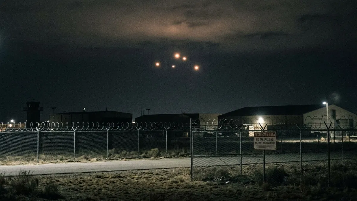 Apariciones de luces en zonas militares