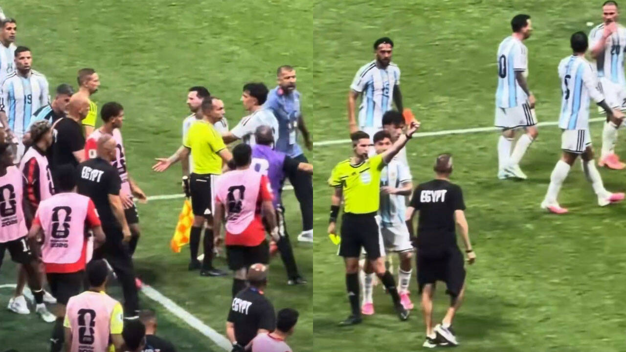 Tempers explode as Lionel Messi clashes with Egypt coach, staff member ...