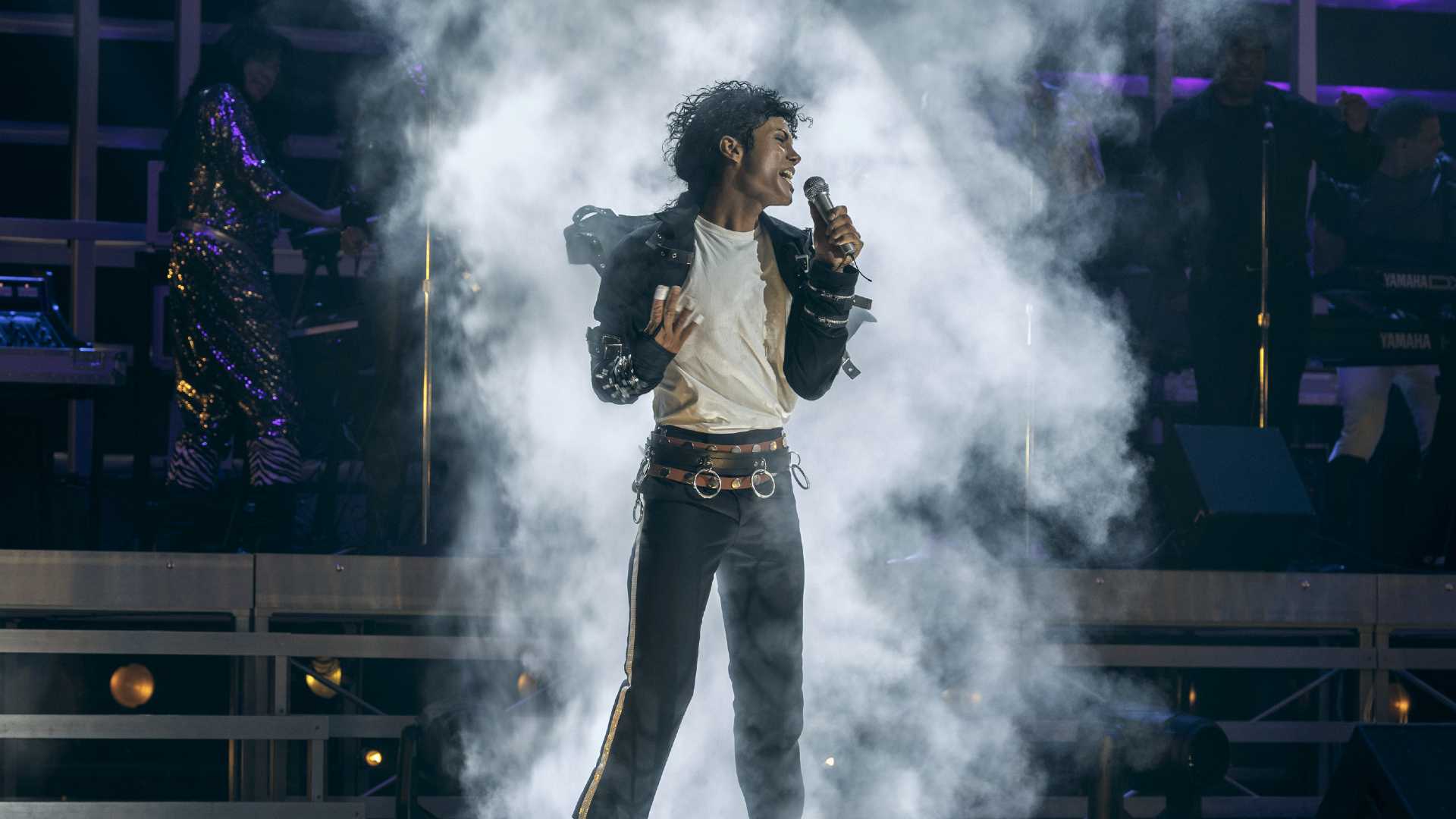 Jaafar Jackson singing as Michael Jackson in Michael