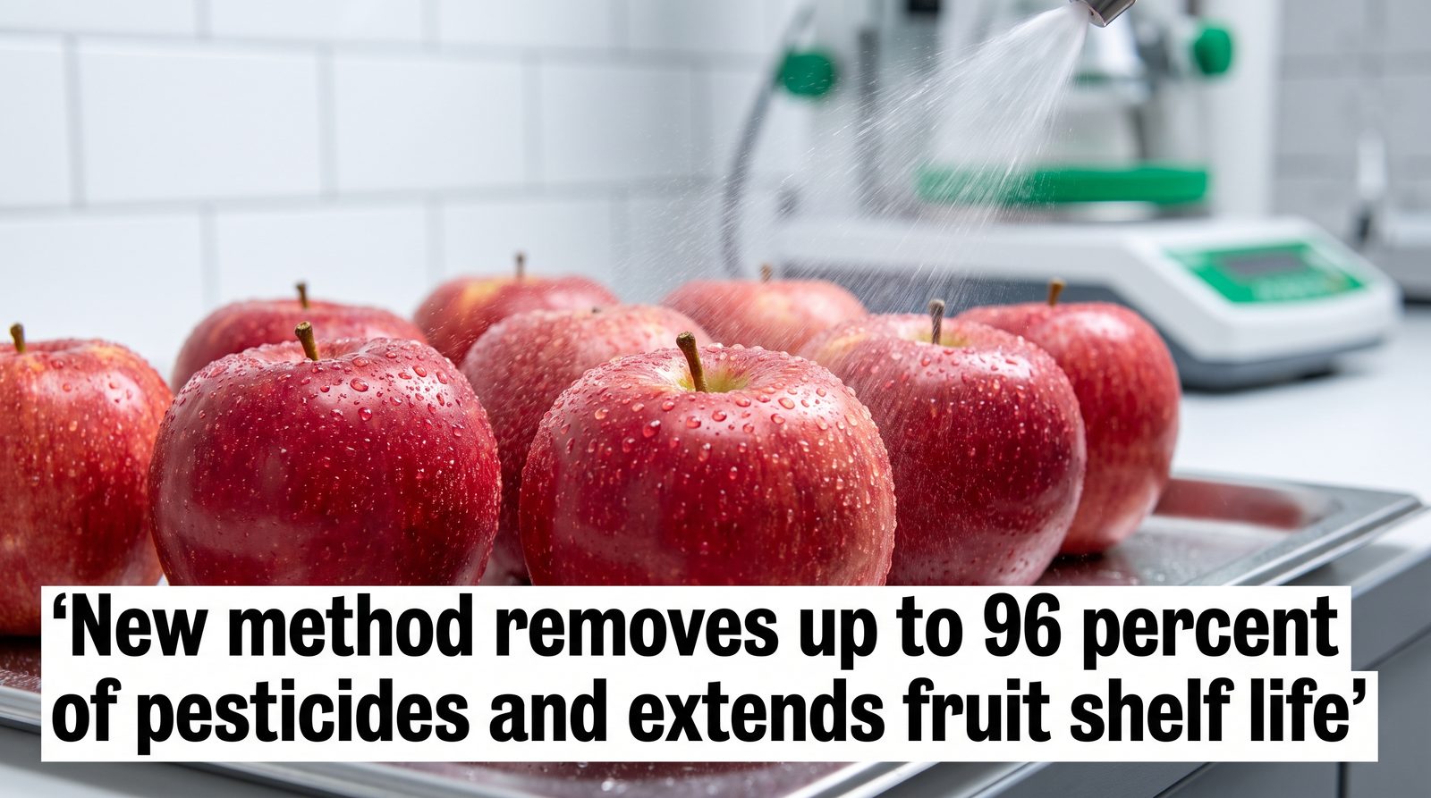New method removes up to 96 percent of pesticides and extends fruit ...