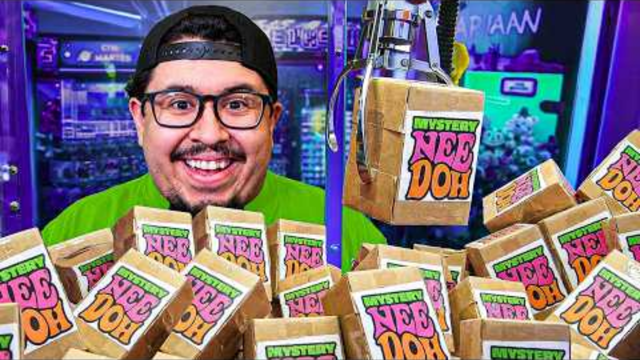VIRAL NeeDoh mystery box inside arcade